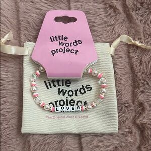 Little words project - Lover - Bracelet - Pink and White taylor swift